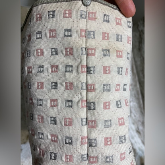 Bally "B" Print Canvas Handle Bag Tote - Picture 3 of 16